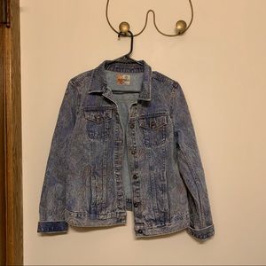 Ruff Hewn Patterned Denim Jacket